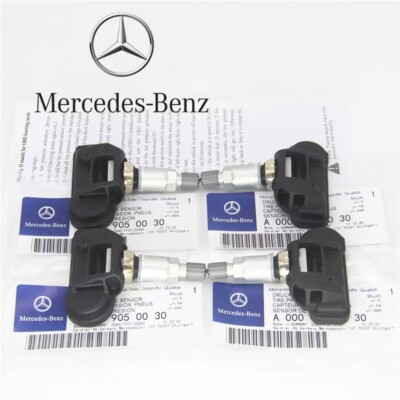 #ad 4pcs Genuine OEM A0009050030 TPMS Tire Pressure Monitoring Sensors for Benz C300 $35.64