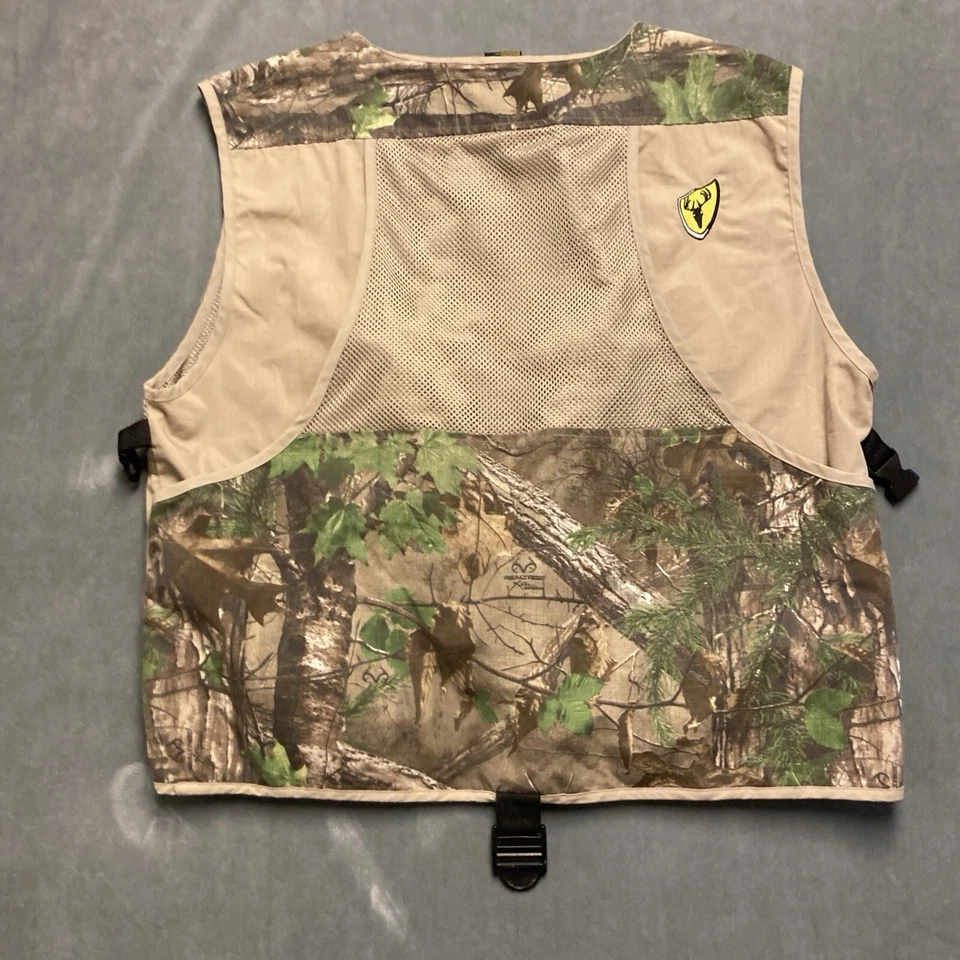 Chaleco de Caza Scent Blocker Realtree Camuflaje XL/2XL Ripstop Algodón y Malla Bolsillo con Cremallera Foto 2 de 4