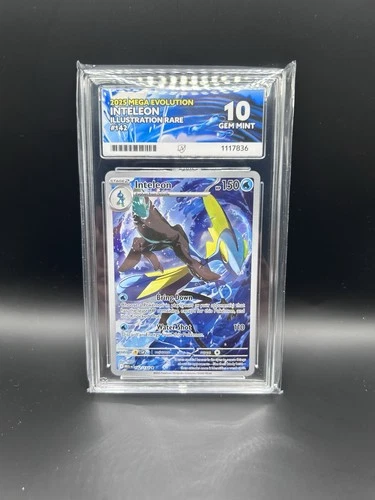 Pokémon TCG Inteleon Illustration Rare 142/132 ACE 10 Mega Evolution Base Set