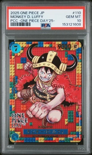 2025 ONE PIECE JAPANESE PREMIUM CARD COLLECTION #110 MONKEY D. LUFFY PSA 10