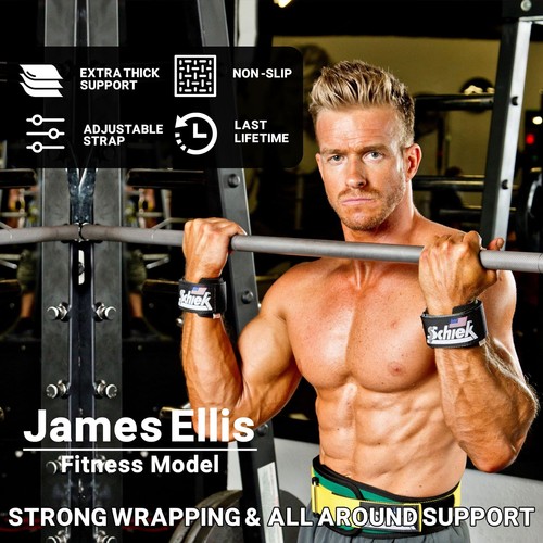 Schiek Model 1100-WS Extra-Wide Wrist Straps - Black | eBay