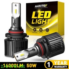 AUXITO 9005 HB3 LED Headlight Super Bright Bulbs Kit HIGH/LOW Beam 6500K White