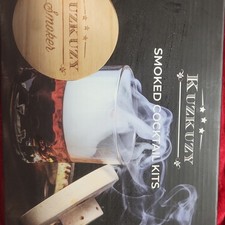 Kuzkuzy Cocktail Smoker Kit Wood Beige Modern Smoked Cocktails