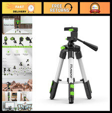 Lightweight Aluminum Mini Tripod for Laser Level  Camera, Adjustable 3-Way Head