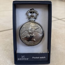 NEW WITH BOXGeorge Vintage Eagle Design Pocket Watch