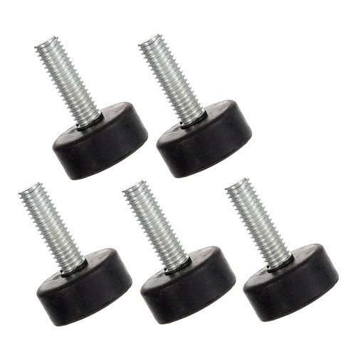 5pcs Rubber Furnitures Leveling Feet With Screws Threaded Furniture Levelers - Picture 4 of 12