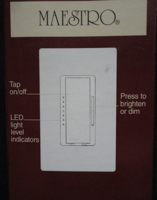 New Lutron Maestro Multi-Location 600VA Low Voltage Dimmer White / MALV-600M-RPL