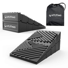 2 PCS Rubber Squat Wedge Block Slant Board for Heel Elevated Squats Calf