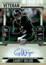 2024 Panini Contenders Optic Garrett Wilson Veteran Ticket Autographs /50