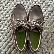 Chaps Boat Shoes Herren US 10.5 Brown Leder M...