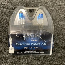 Hella H71071222 Optilux Extreme White Xb Bulbs 881 Xenon Pair Of Bulbs