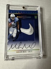 🔥Marlon Mack🔥2017 Panini Preferred Silhouettes RPA Auto Card (RC) #5/5