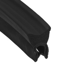 Car Door Weather Stripping 3.2FT, 15mm x 24mm with Top Bulb Fit 1 to 3mm Edge