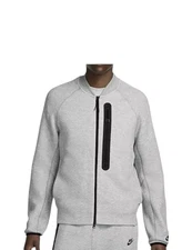 Nike Sportswear Tech Fleece Bomber Jacket Gray FB8008-063 Mens Size S