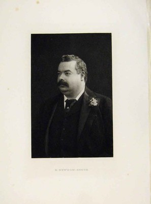 Original alter antiker Druck London Männer Newton Smith Portrait um 1898 19.