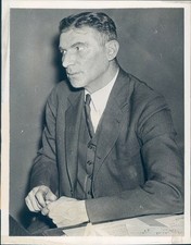 1938 Press Magistrate Matthew Troy NY Arrest Crime William McGuinness Photo