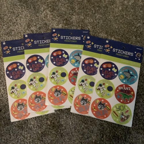 Party Video Game Gamer Kids Birthday Party Lot Invitations, Stickers, Cutouts - Picture 3 of 4