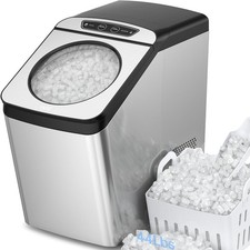 Nugget Ice Maker Countertop 44 lbs in 24 Hours Pellet Ice Maker Machine W/