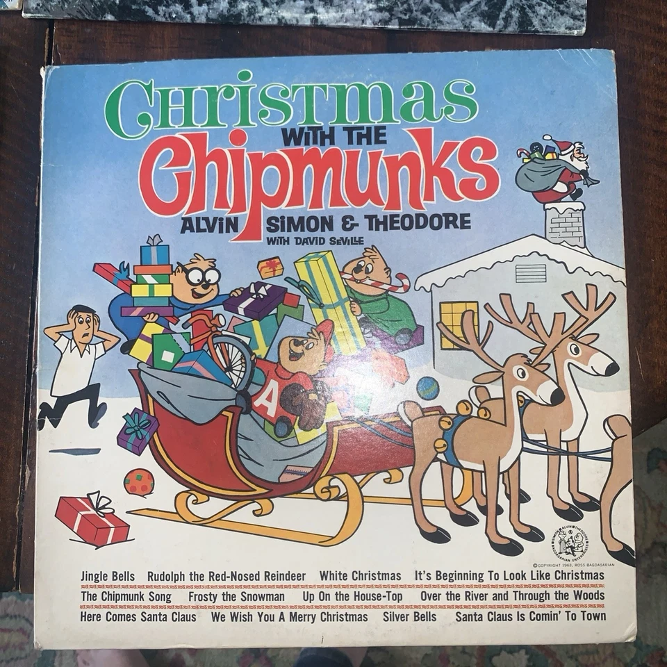 Christmas Vinyl Lot Chipmunks Ross Lewis Frosty Miller Bing Mathis VG/VG 9LPs - Image 4 of 4