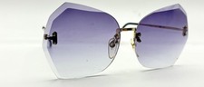 Vintage Gold Oval Rimless Metal Sunglasses Frames