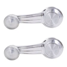 Window Cranks Set fits GM Pickup Truck SUV Van Chrome Handle Clear Knob Handle