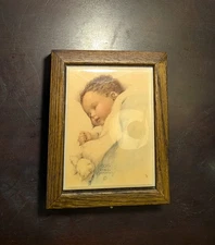 Bessie Pease Gutmann musical "Love's Bossom"  Brahms Lullaby Wall Hanging