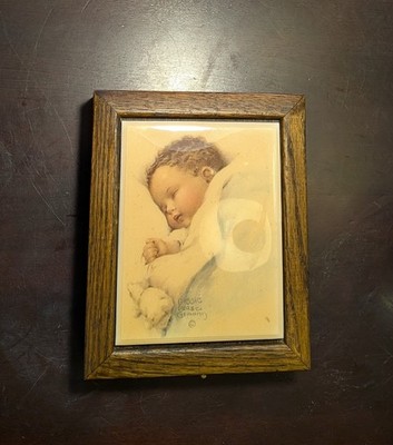 Bessie Pease Gutmann musical ''Love's Bossom''  Brahms Lullaby Wall Hanging