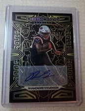 2023 NFL Obsidian Gold Rhamondre Stevenson Auto /10 Patriots
