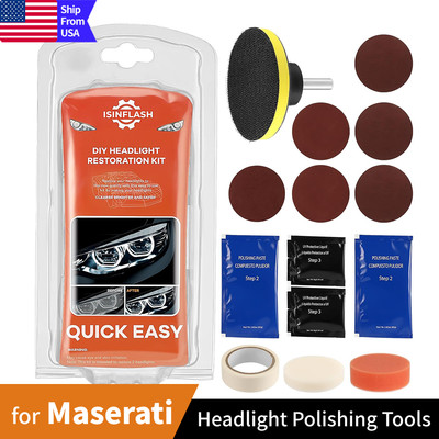 Headlight Restoration Kits Auto Headlamp Lens Polisher Repair Tool For Maserati
