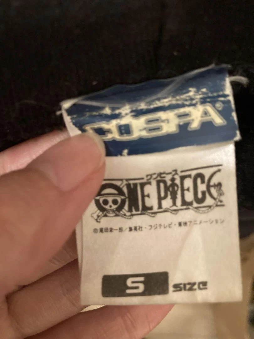 VETEMENTS Felpa con cappuccio One Piece Cuore Pirati Nera Taglia S Pullover Vintage Zip