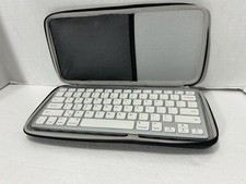 Anker Ultra Slim Bluetooth Keyboard, Silver With Hermit Shell Case