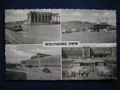 AK VW Werk Volkswagenwerk Wolfsburg 1957