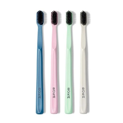 Boka Classic Manual Toothbrush with Extra Soft Activated-Charcoal, Tapered Brist