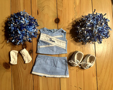 American Girl Doll Go Team! Cheerleader outfit, POM-POMS, sneakers, socks 2008 