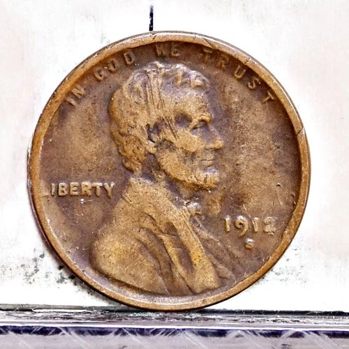 1912-S Lincoln Wheat Cent Fine Details, Scrs Obv (#59358-L)