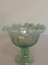 Fenton Glass Pedestal Bowl