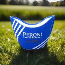 Peroni Nastro Azzurro Large Beer Ice Bucket Blue Acrylic H25 x L35cm