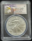 PCGS MS70 2014 US American Silver Eagle One Dollar Silver Coin S$1-117