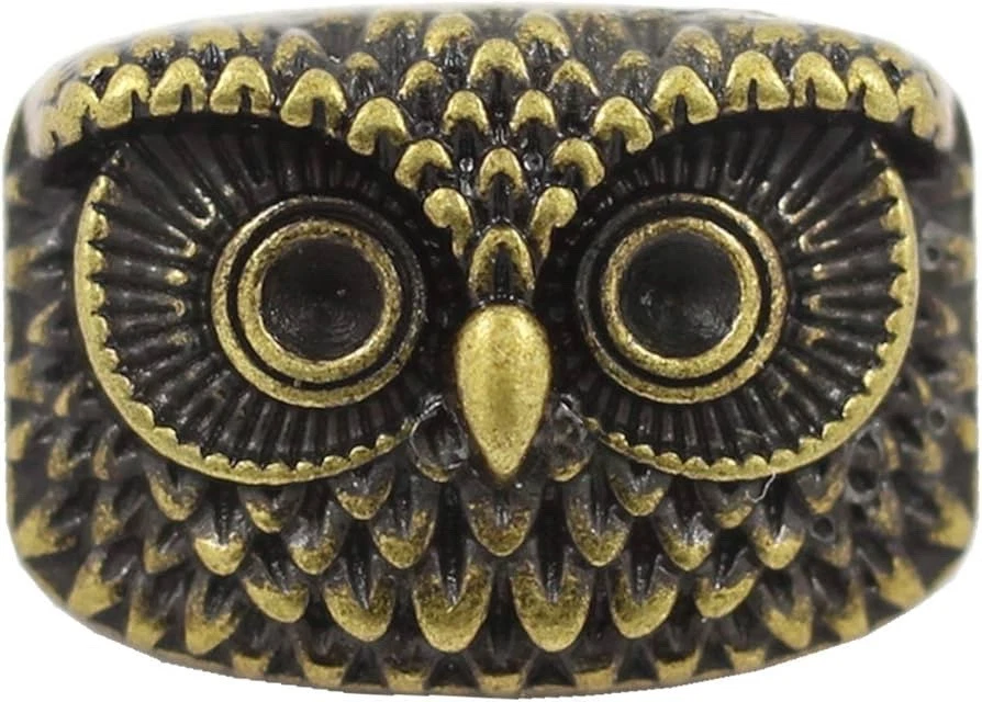 Nuevos anillos de búho al por mayor para tu tienda 11 plata 8 latón - 19 en total - talla 6. Foto 2 de 4