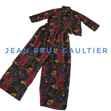 JUNIOR GAULTIER Sheer Floral Set Up Black Size L