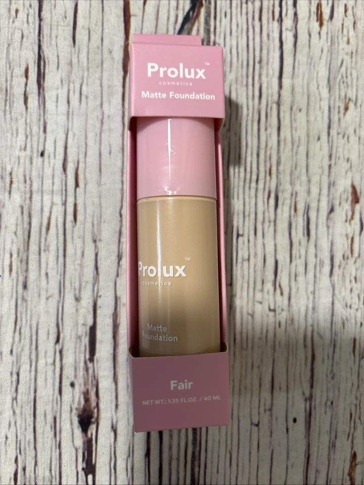 Prolux Cosmetics Matte Foundation In FAIR Set Of 2 1.35 Fl Oz NEW - Image 4 of 4