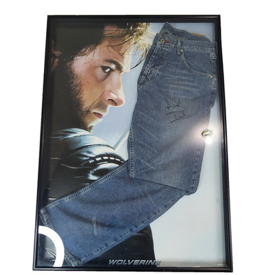 Wolverine Hugh Jackman Signed Tommy Jeans in Shadow Box 36'' x 26'' x 2.5'' READ