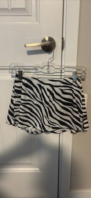 Chloe Noel - Skating Skirt - Zebra Print - Size Adult Small (NEW)