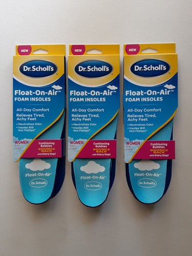 3 paia - Solette in schiuma galleggiante su aria Dr. Scholl's donna 6-10