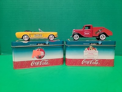 Solido Coca-Cola 1936 Ford V8 Delivery Truck 1964 1/2 Mustang Tin Rare