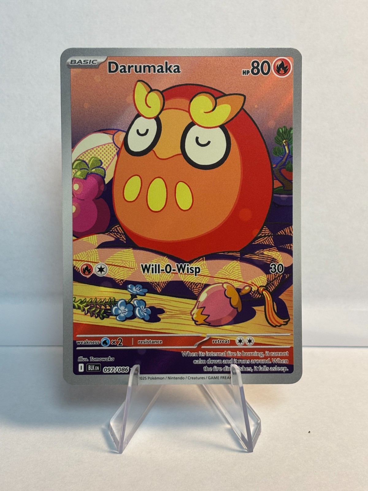 Pokémon TCG Darumaka Black Bolt 097/086 Illustration Rare NM Card