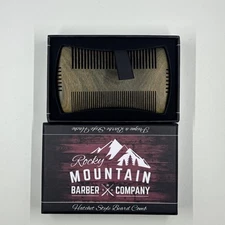 Rocky Mountain Barber Co Hatchet Style Beard Comb Boxed