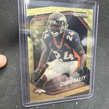 2025 Prizm Black FOTL Champ Bailey Gold Vinyl #1/5 1/1  Sick Card !!
