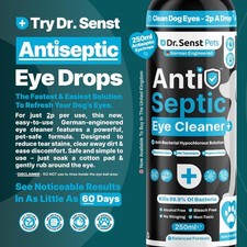 Dr. Senst Pets,Antiseptic DOG Eye Drops | Soothes Infection & Irritation | 250ml