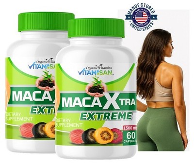 MACA 1000mg ENERGY MALE women PERFORMANCE  Herbal SUPPLEMENT 120 CAPS